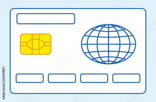 Credit card illustration