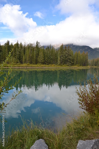 water, lake, trees, landscape, reflection, nature.