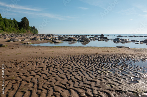 Seashore with stones