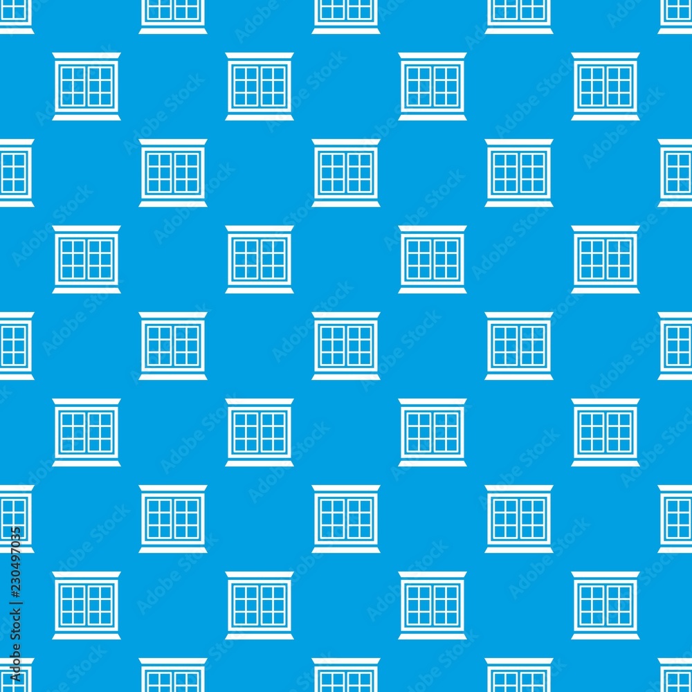 Modern window frame pattern vector seamless blue repeat for any use Modern window frame pattern vector seamless blue repeat for any use