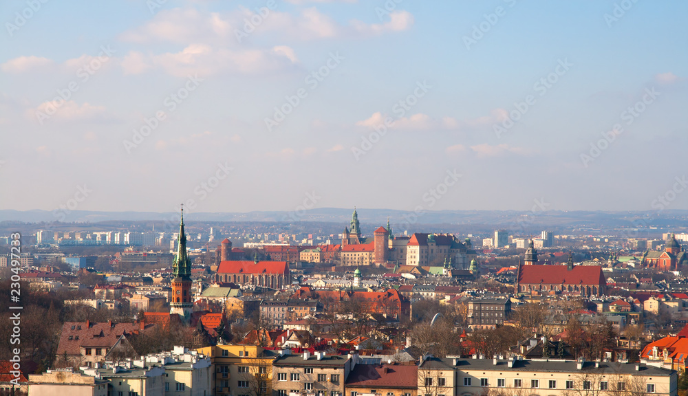 Fototapeta premium Cracow panorama