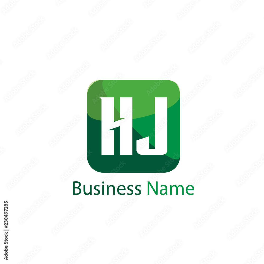 Initial Letter HJ Logo Template Design Initial Letter HJ Logo Template Design