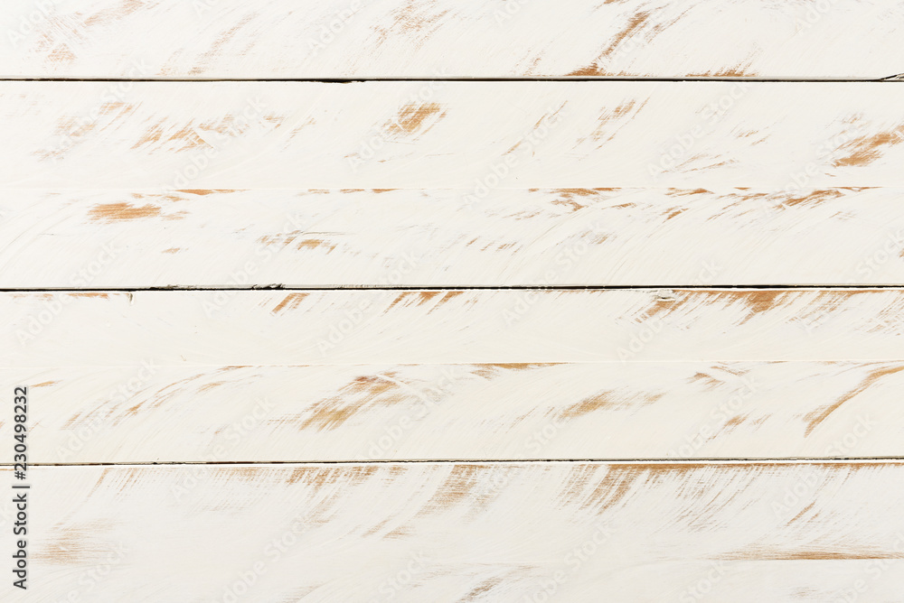 Old white wood surface background texture. Old white wood surface background texture.