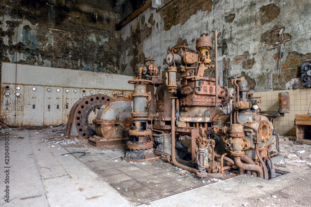 Fototapeta premium Dampfturbine