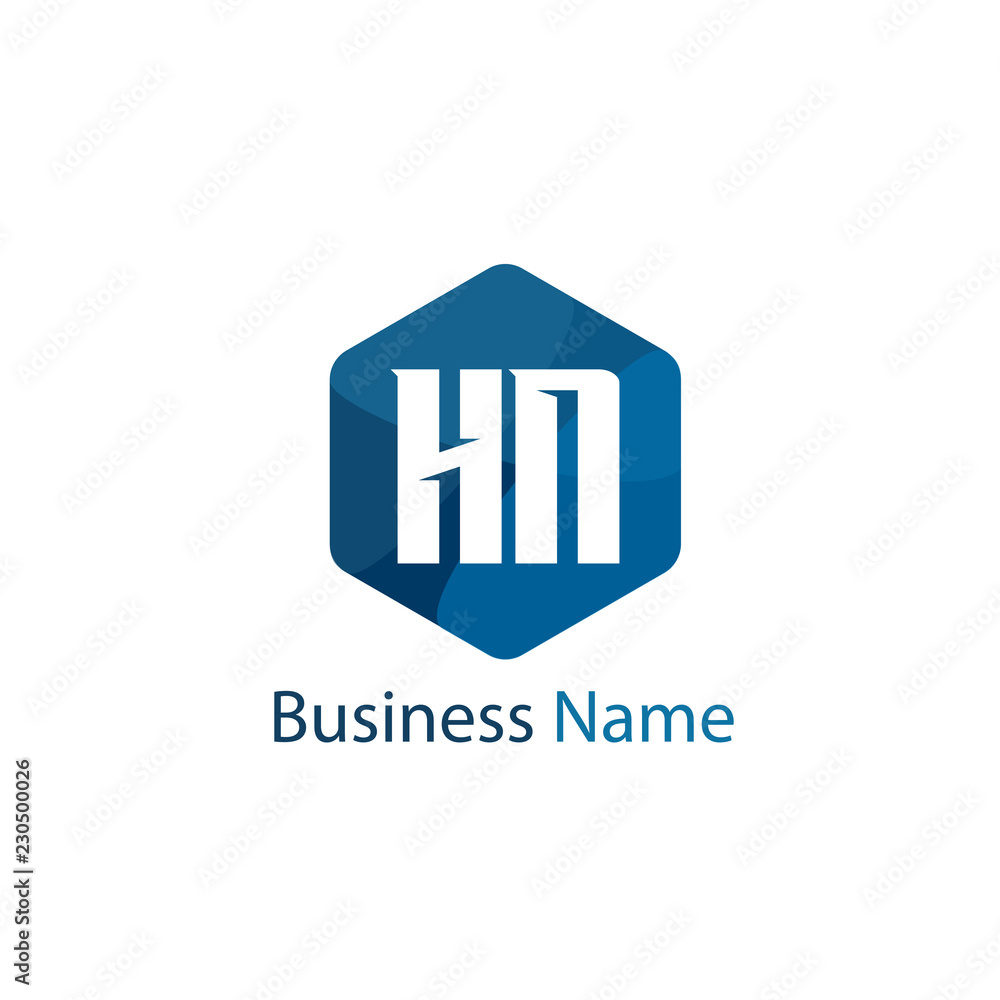 Initial Letter HN Logo Template Design Initial Letter HN Logo Template Design