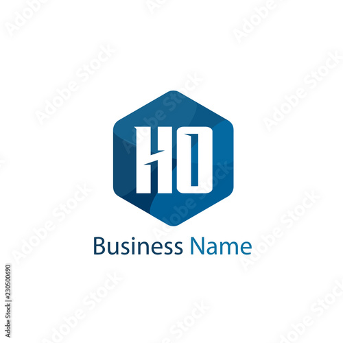 Initial Letter HO Logo Template Design