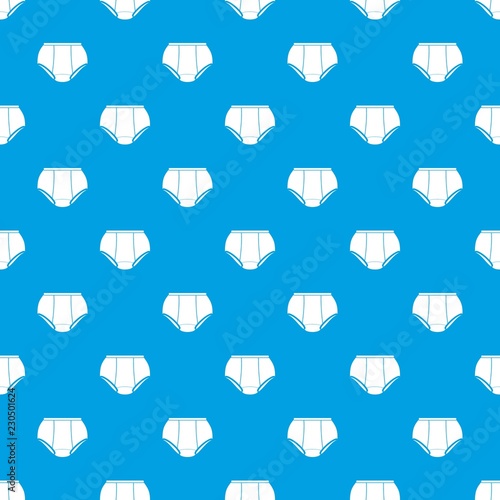 Briefs underpants pattern vector seamless blue repeat for any use