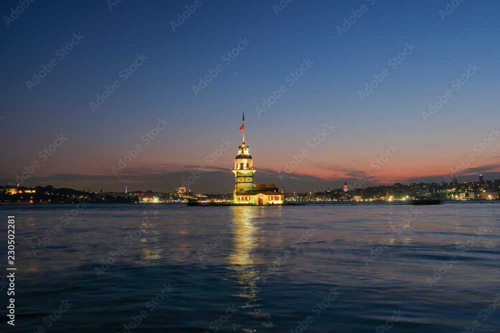 Historical Maiden's Tower in Istanbul, It's known as Kizkulesi