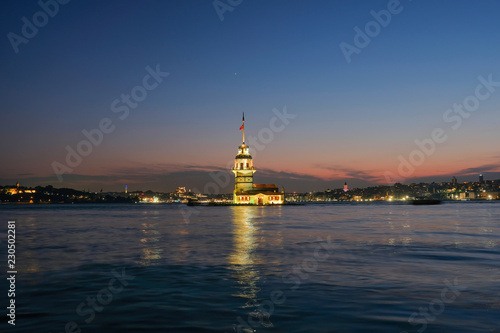 Historical Maiden's Tower in Istanbul, It's known as Kizkulesi © ahmetcigsar