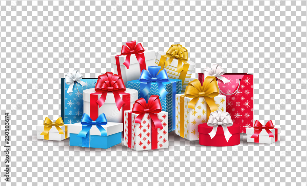 © belokrylowa - Vector christmas new year holiday present box gift © belokrylowa - Vector christmas new year holiday present box gift