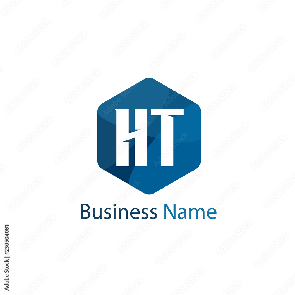 Initial Letter HT Logo Template Design Initial Letter HT Logo Template Design