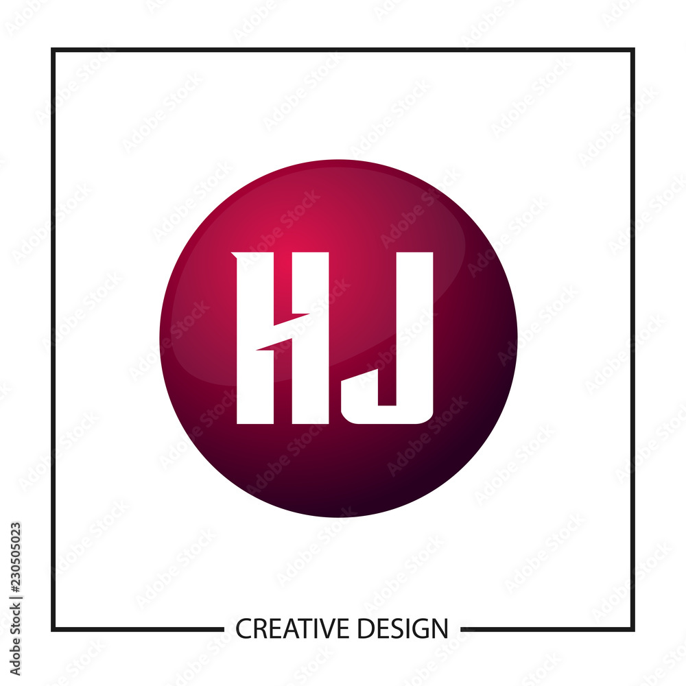 Initial Letter HJ Logo Template Design Initial Letter HJ Logo Template Design