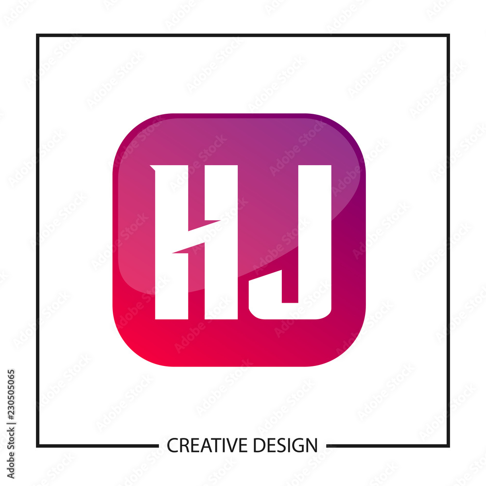 Initial Letter HJ Logo Template Design Initial Letter HJ Logo Template Design