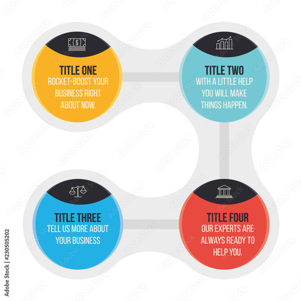 Circular option template. Circular option template.