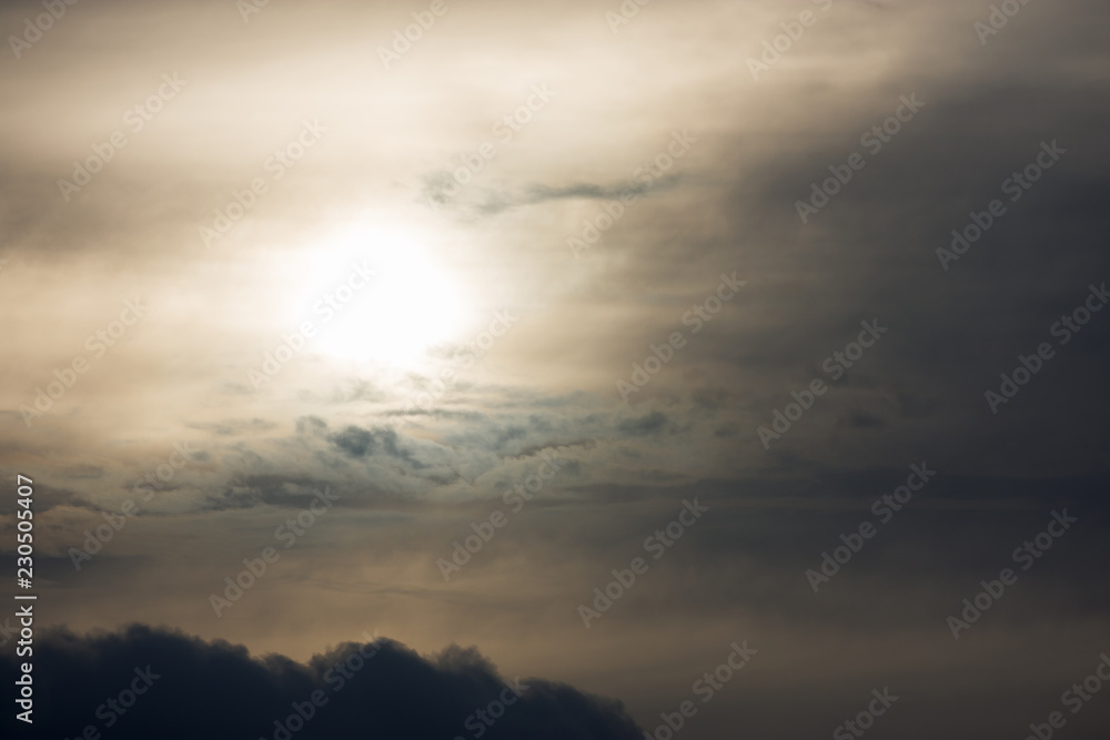 Fototapeta premium Dramatic sunset and sunrise sky.
