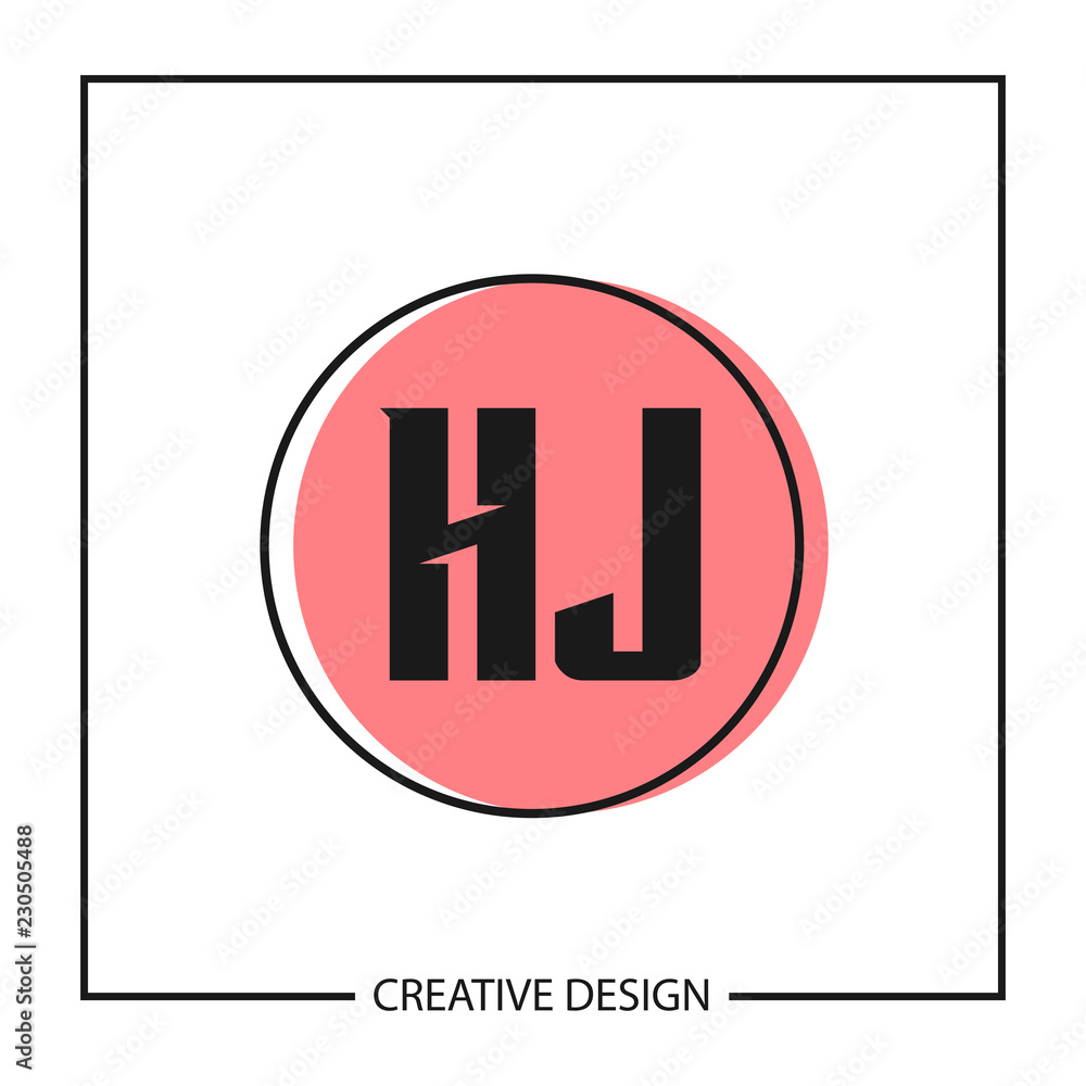 Initial Letter HJ Logo Template Design Initial Letter HJ Logo Template Design