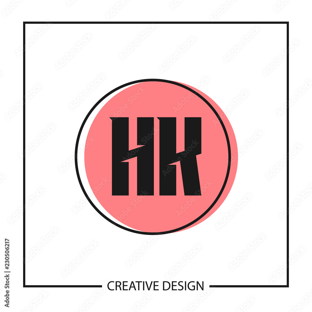 Initial Letter HK Logo Template Design Initial Letter HK Logo Template Design
