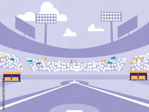 baseball sport stadium scene