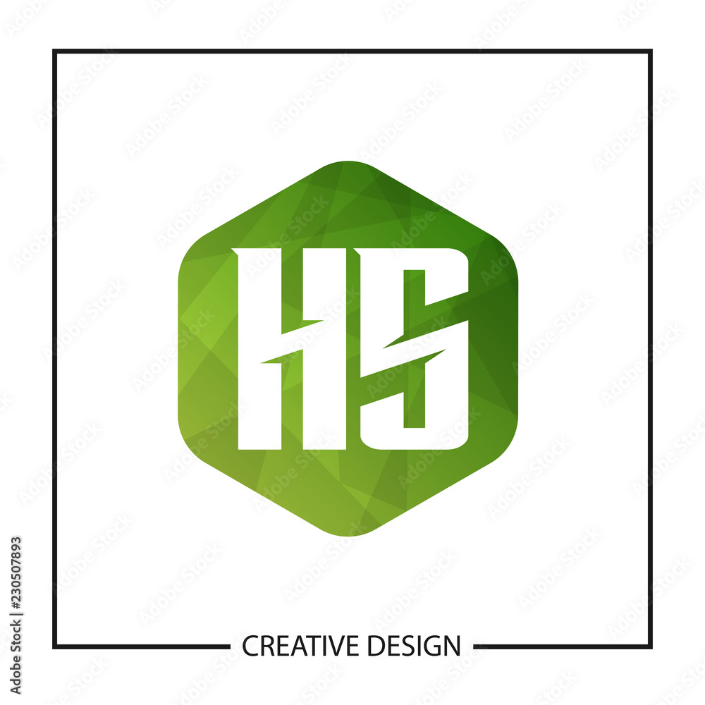 Initial Letter HS Logo Template Design Initial Letter HS Logo Template Design