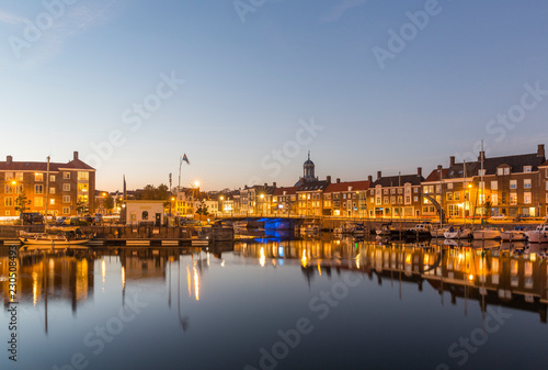 The evening cityscape of Middelburg © Iurii