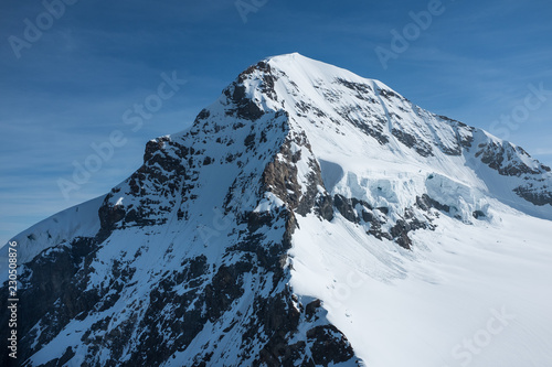The Jungfrau peak from Jungfraujoch in Switzerland photo