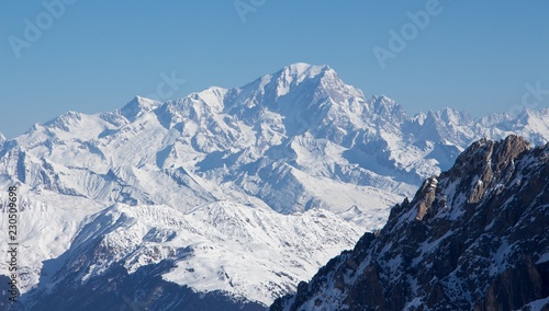 mont blanc view from mont du vallon