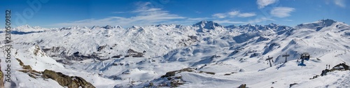 Panorama val thorens les 3 vallees