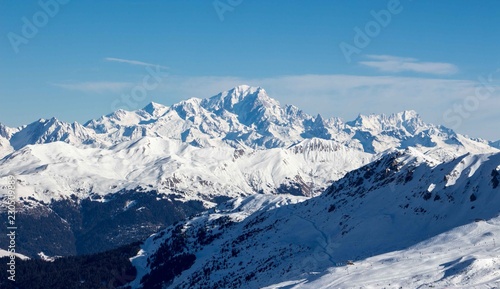 Mont blanc from Trois vallees