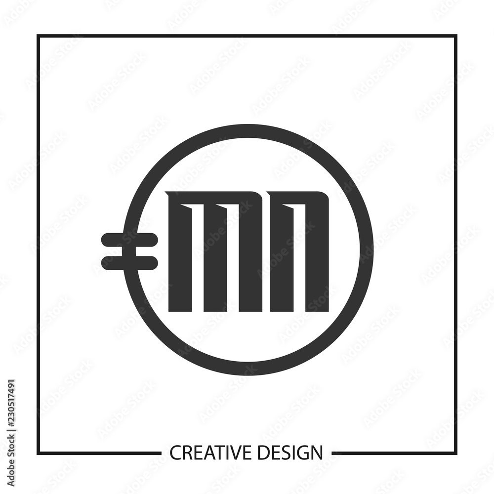Obraz premium Initial Letter MN Logo Template Design