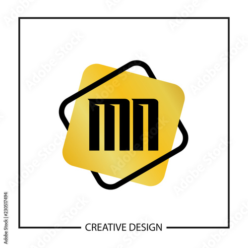 Initial Letter MN Logo Template Design