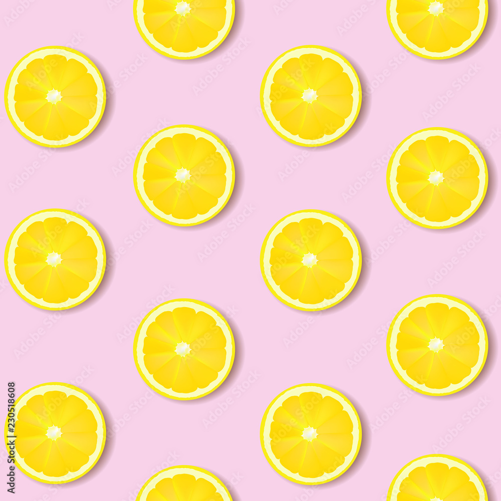 Lemon Isolated Pink Background