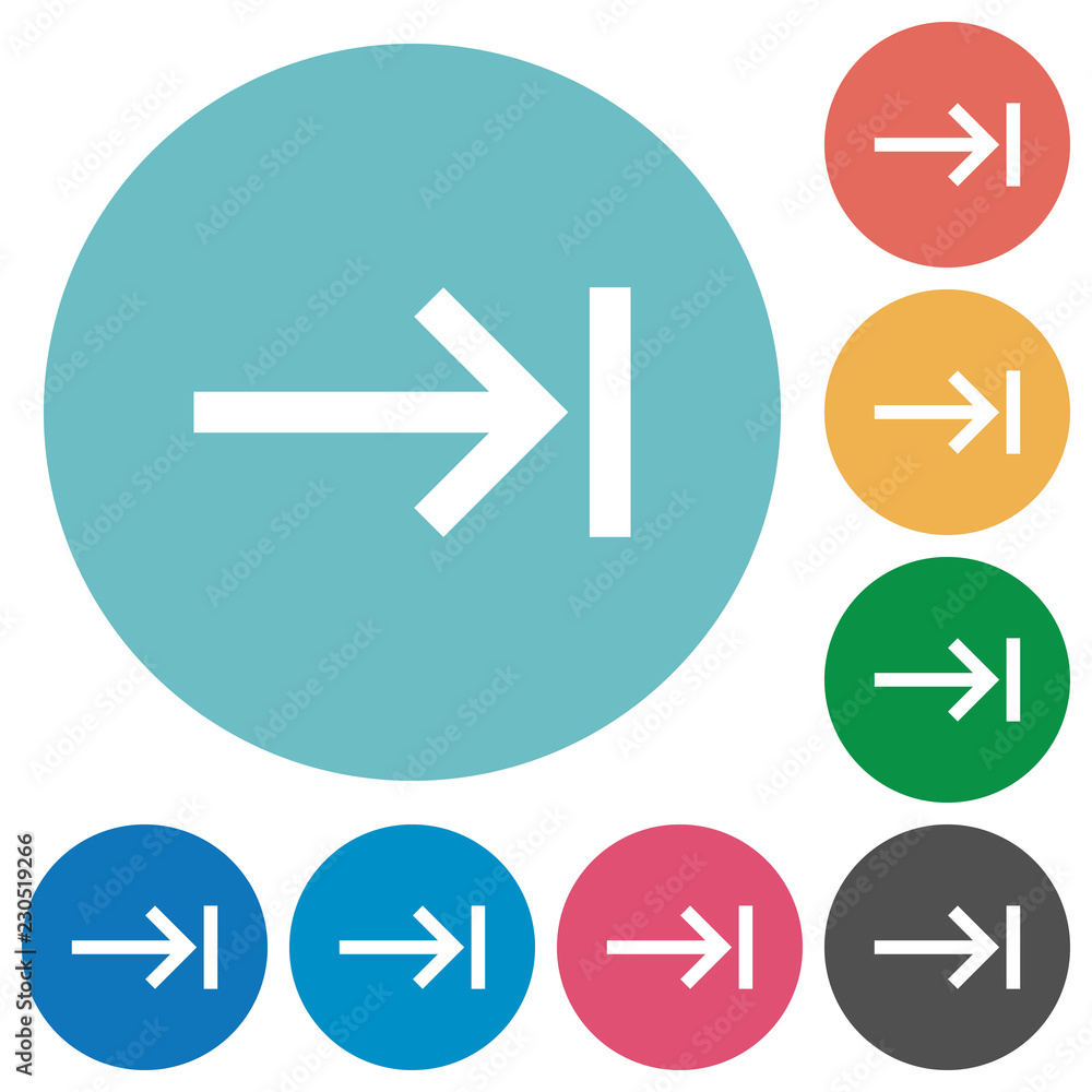 Keyboard tab flat round icons Keyboard tab flat round icons