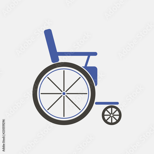 Wheelchair / handicapped access sign or symbol flat icon for websites and print
