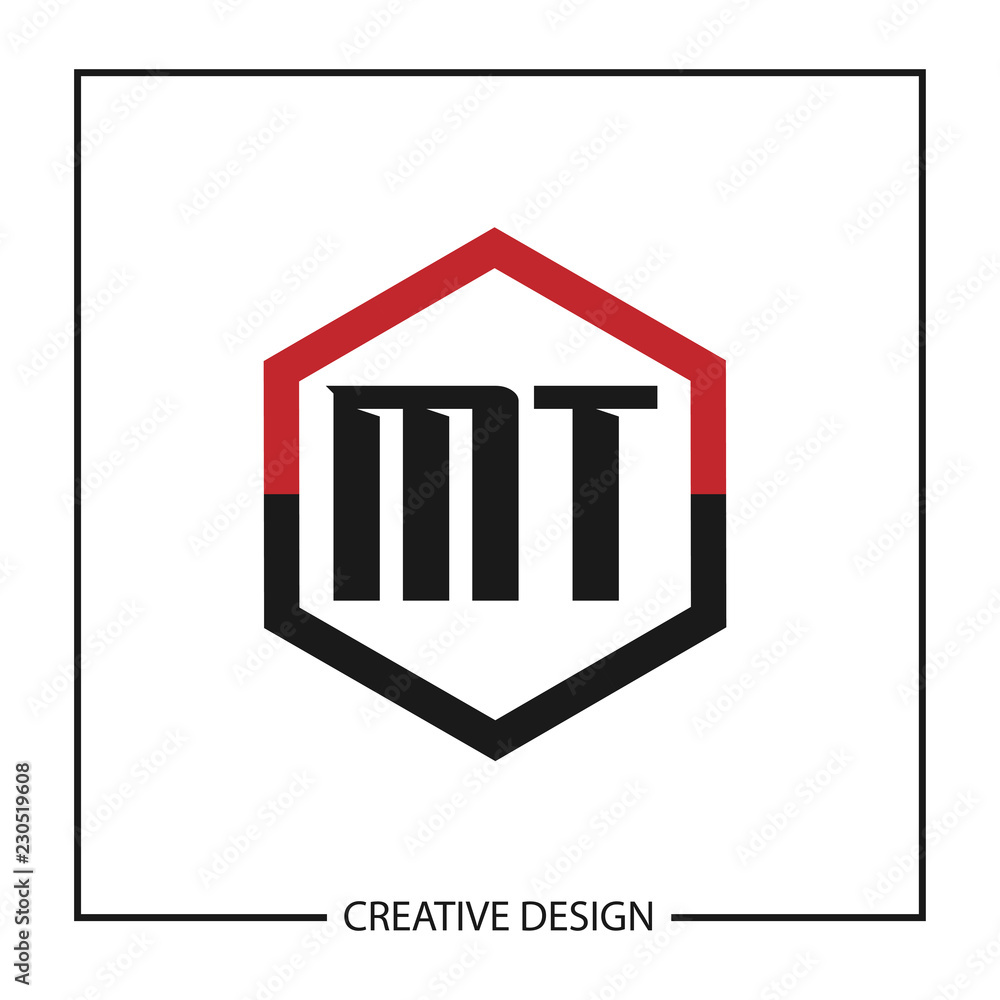 Initial Letter MT Logo Template Design Initial Letter MT Logo Template Design