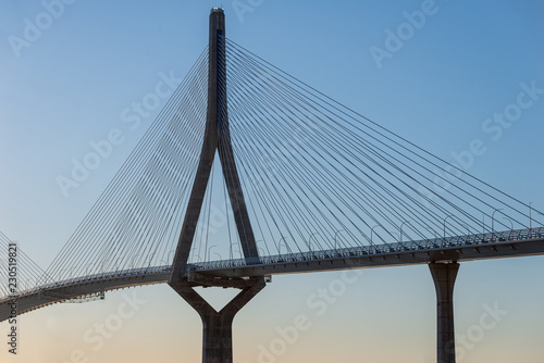 The Constitution Bridge of 1812 is a cable-stayed bridge that crosses the Bay of Cádiz, giving access to Cádiz from the mainland, being the third access to the city © Almazán Fotografía