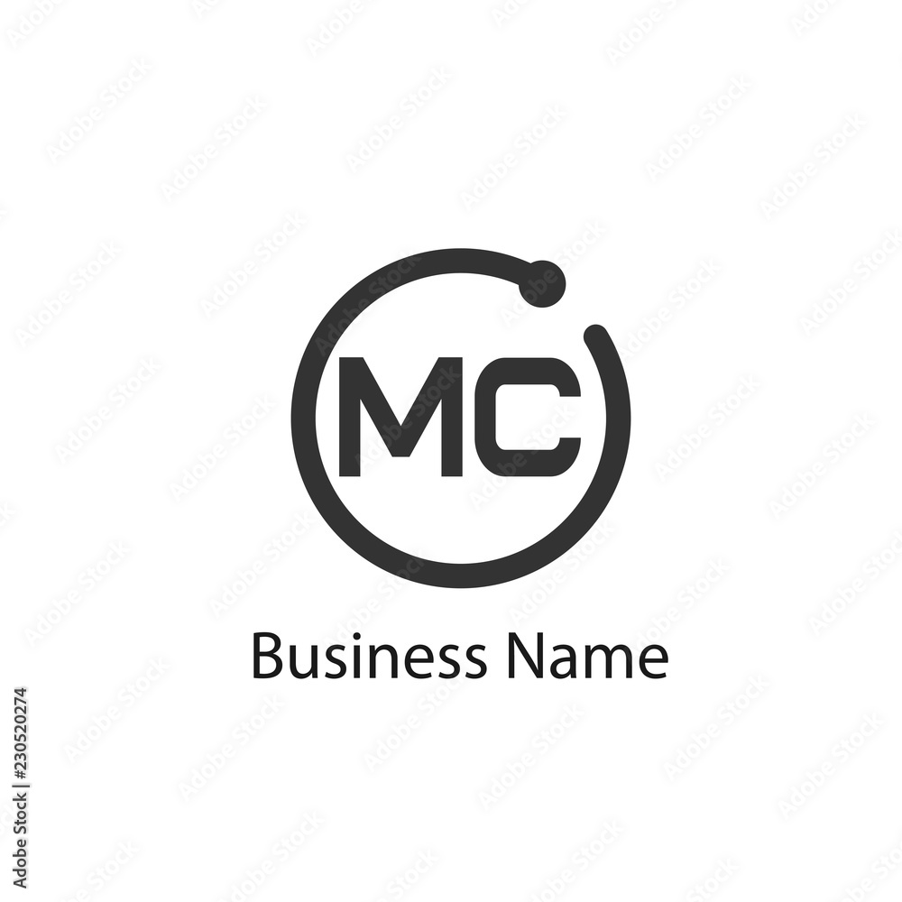 Initial Letter MC Logo Template Design Initial Letter MC Logo Template Design