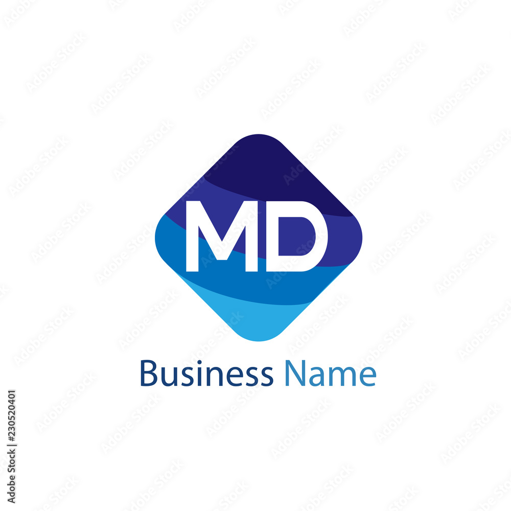 Initial Letter MD Logo Template Design Initial Letter MD Logo Template Design