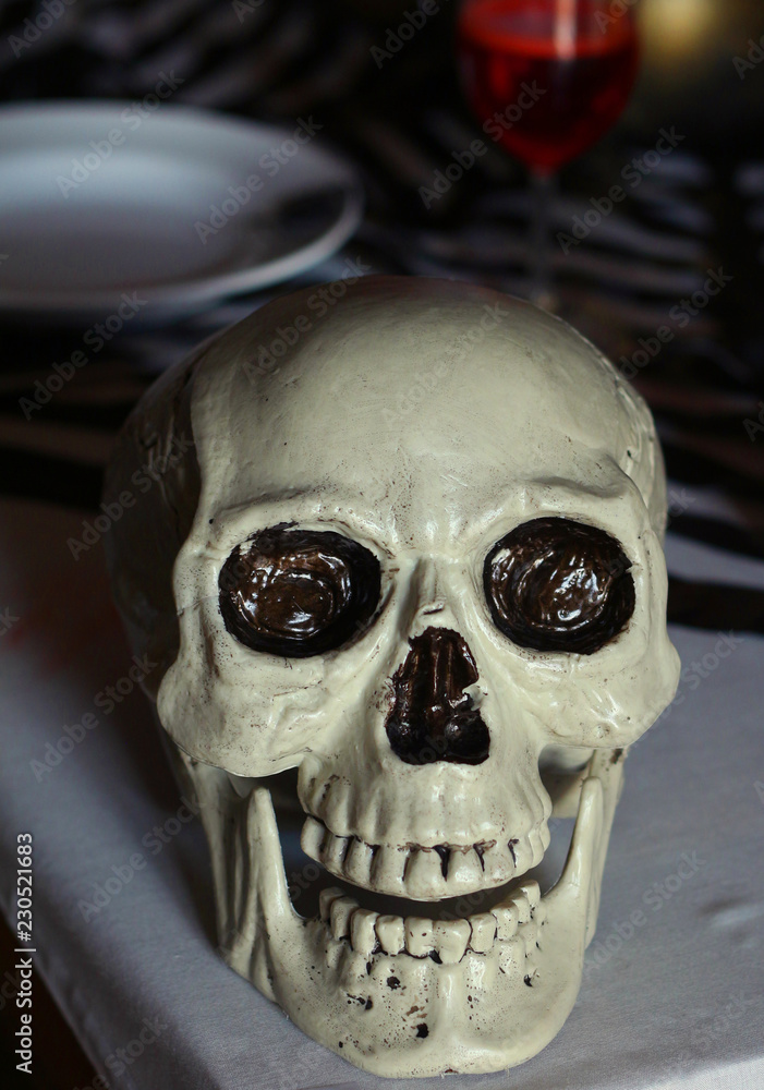 halloween, decoration and scary concept halloween, decoration and scary concept