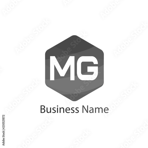 Initial Letter MG Logo Template Design