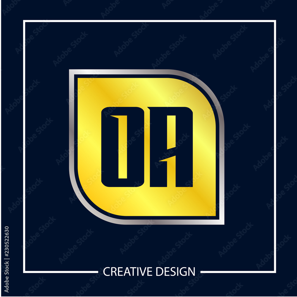 Initial Letter OA Logo Template Design Initial Letter OA Logo Template Design