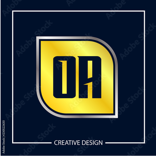 Initial Letter OA Logo Template Design