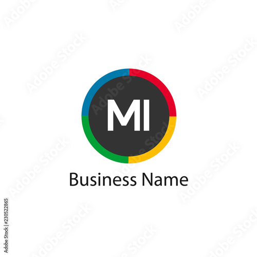 Free Download Initial Letter MI Logo Template Design - GFXLoad