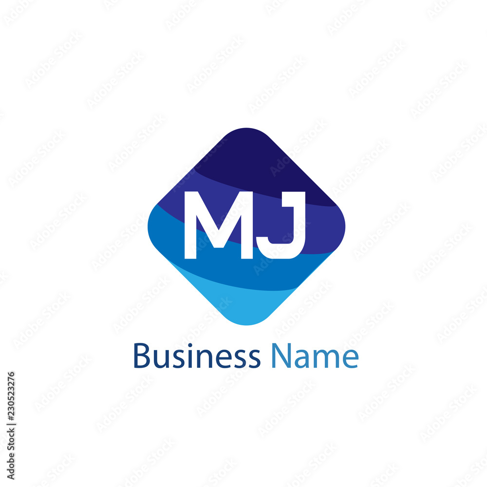 Initial Letter MJ Logo Template Design Initial Letter MJ Logo Template Design