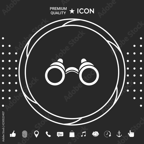 Binoculars symbol icon