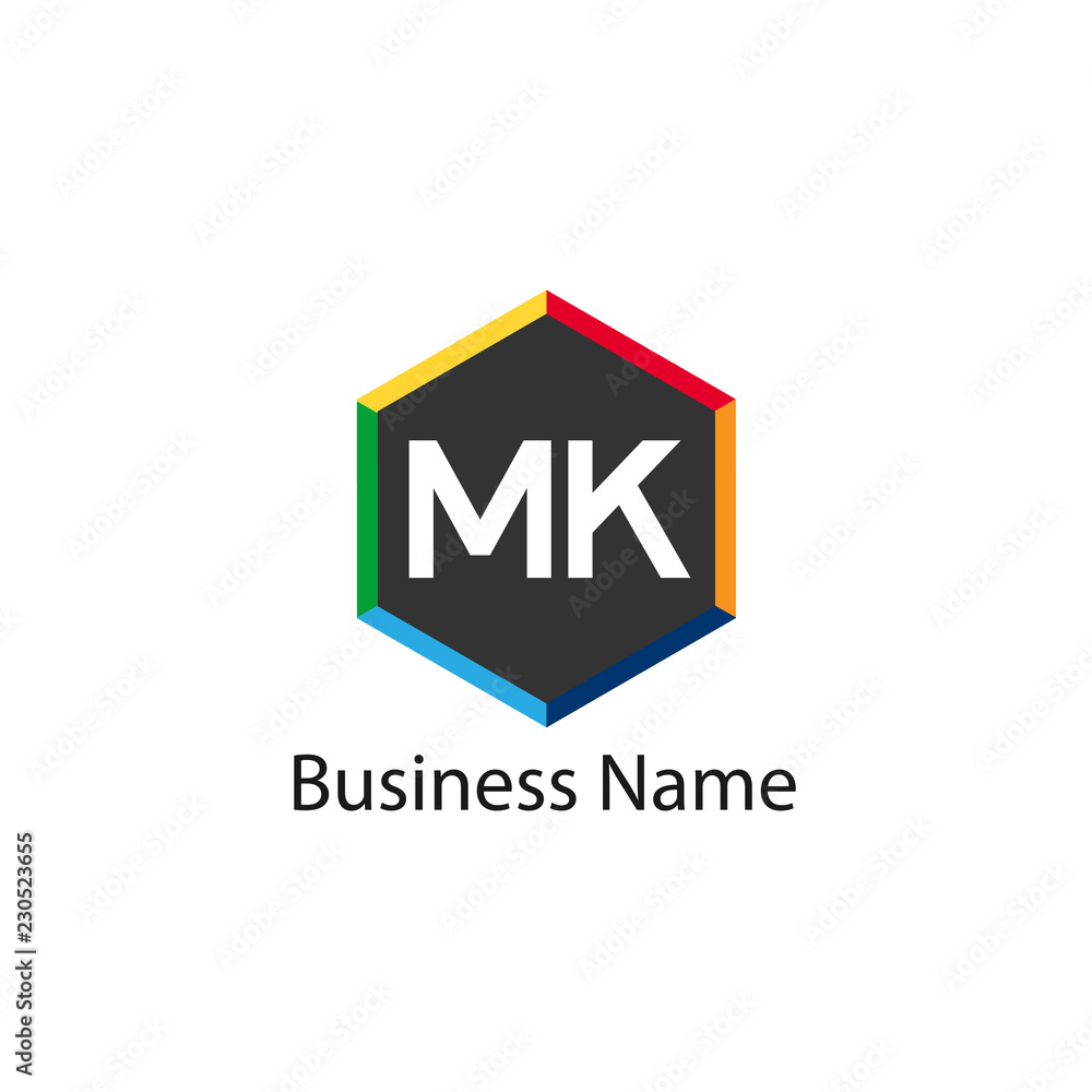 Initial Letter MK Logo Template Design Initial Letter MK Logo Template Design
