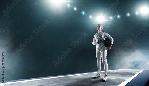 Tableau sur toile Fencing