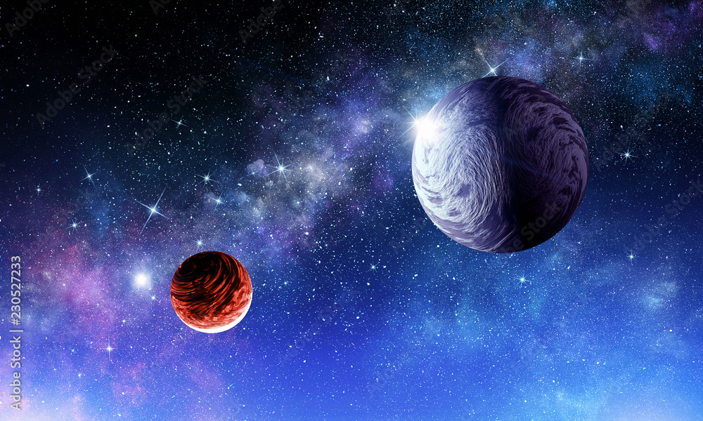 Space planets and nebula Space planets and nebula