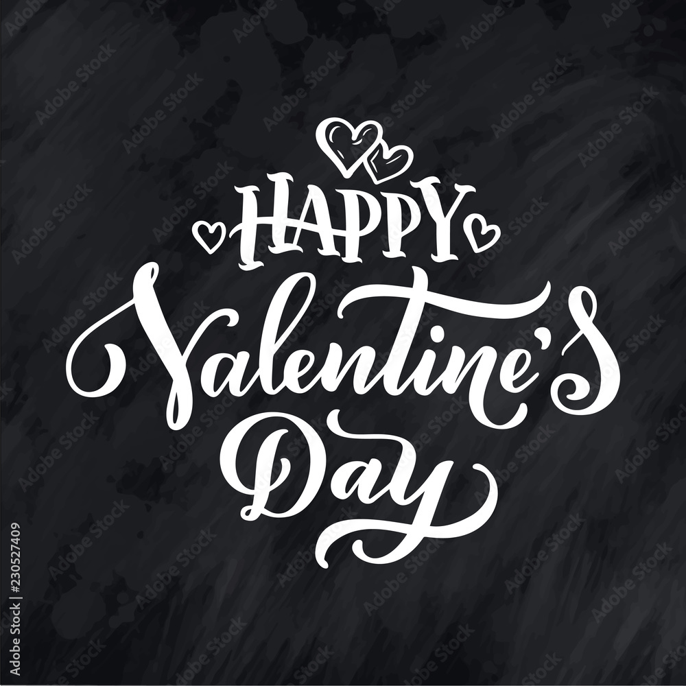 Obraz premium Lettering Quote about love. Hand drawn typography poster. For greeting cards, Valentine day, wedding, posters, prints or home decorations. Vector