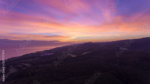 Jamaica Shoreline Purple Sunset
