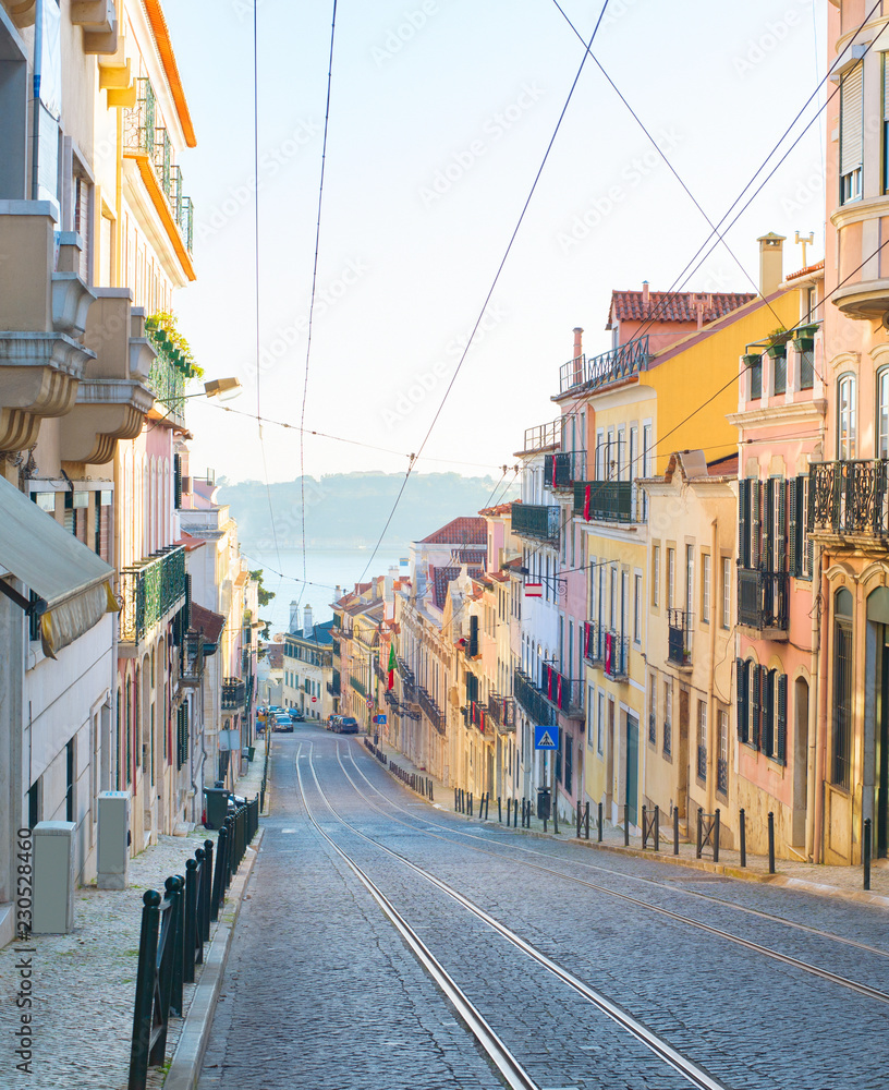 Lisbon Old Town street. Portugal